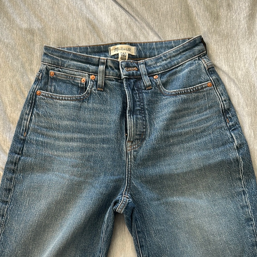 Madewell Curvy Perfect Vintage Blue Jeans